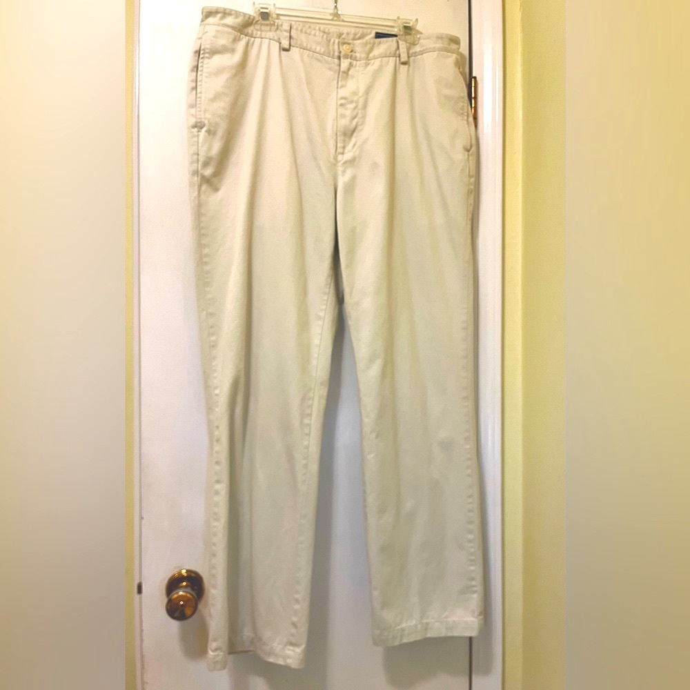 Vineyard Vines Men’s Club Pant Khakis Chinos Tan Trousers 100% cotton Size 38x32